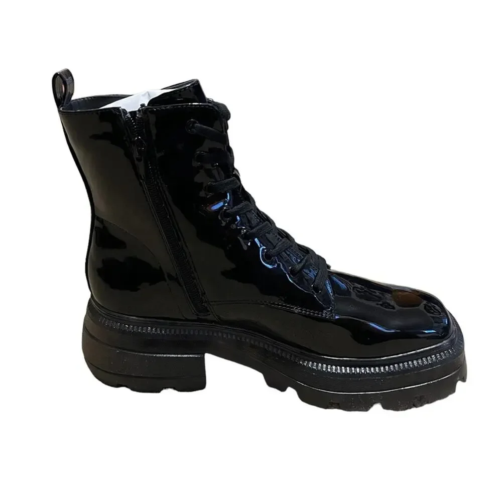 Katy Perry Size 10 NEW in Box Womens Black The Geli Combat Boots - Picture 5 of 12